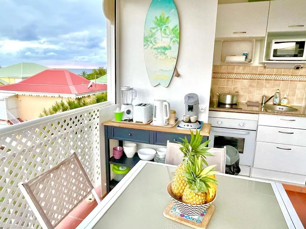 Guadeloupe- Saint-Francois- Residence Anse Des Rochers - Appartement Quart De Villa Etage - Vue Mer- 4 Personnes - Lit Bebe Sur Demande - Citerne Et Wifi Prives -Animaux Ok-Acces Plage Direct -Apnee Bien-Etre Experience Sur Demande Avec Instructeur A Guadeloupe