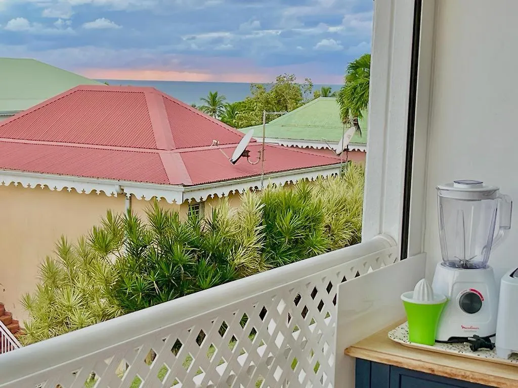 Guadeloupe- Saint-Francois- Residence Anse Des Rochers - Appartement Quart De Villa Etage - Vue Mer- 4 Personnes - Lit Bebe Sur Demande - Citerne Et Wifi Prives -Animaux Ok-Acces Plage Direct -Apnee Bien-Etre Experience Sur Demande Avec Instructeur A Guadeloupe